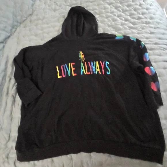 Torrid Trolls "Love Always" Zip Up Hoodie β€οΈπ§‘πππ - Picture 7 of 7